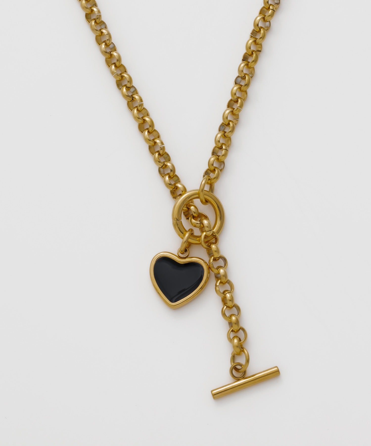 ciite' シーテ ネックレス 【 金属アレルギー対応 】 ハート マントルチェーンネックレス サージカルステンレス