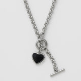 ciite' シーテ ネックレス 【 金属アレルギー対応 】 ハート マントルチェーンネックレス サージカルステンレス