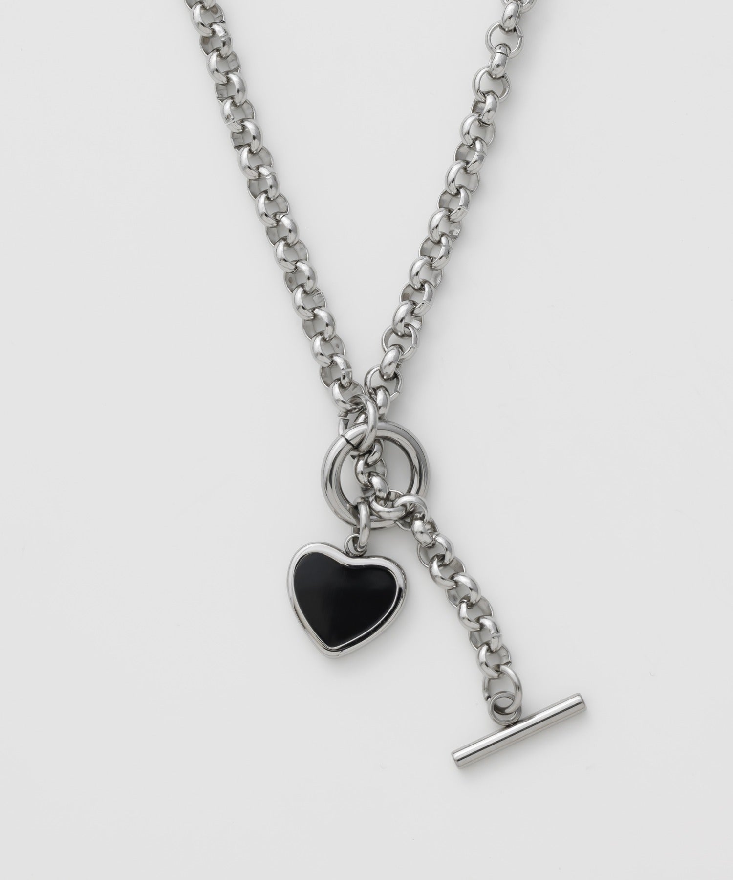 ciite' シーテ ネックレス 【 金属アレルギー対応 】 ハート マントルチェーンネックレス サージカルステンレス