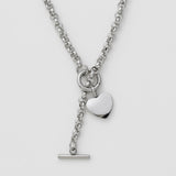 ciite' シーテ ネックレス 【 金属アレルギー対応 】 ハート マントルチェーンネックレス サージカルステンレス