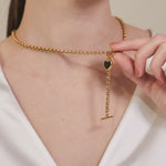 ciite' シーテ ネックレス 【 金属アレルギー対応 】 ハート マントルチェーンネックレス サージカルステンレス