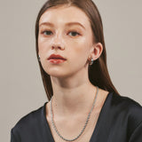 ciite' シーテ ネックレス 【 金属アレルギー対応 】 ツイストチェーンネックレス サージカルステンレス シルバー FREE