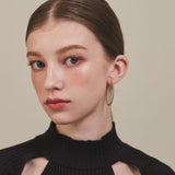 ciite' シーテ ピアス（両耳用） 【 金属アレルギー対応 】 オーバルフープピアス サージカルステンレス (両耳用)