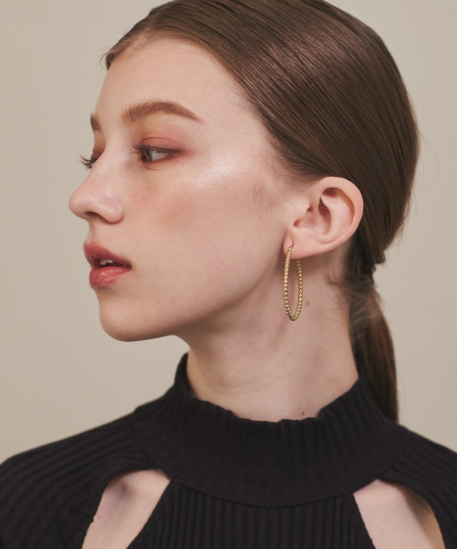 ciite' シーテ ピアス（両耳用） 【 金属アレルギー対応 】 オーバルフープピアス サージカルステンレス (両耳用)