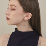 ciite' シーテ ピアス（両耳用） 【 金属アレルギー対応 】 オーバルフープピアス サージカルステンレス (両耳用)