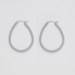 ciite' シーテ ピアス（両耳用） 【 金属アレルギー対応 】 オーバルフープピアス サージカルステンレス (両耳用)