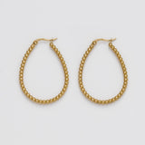 ciite' シーテ ピアス（両耳用） 【 金属アレルギー対応 】 オーバルフープピアス サージカルステンレス (両耳用)