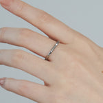 ciite' シーテ リング 【 金属アレルギー対応 】 シンプルビジューリング サージカルステンレス シルバー FREE