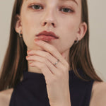 ciite' シーテ リング 【 金属アレルギー対応 】 シンプルビジューリング サージカルステンレス