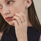 ciite' シーテ リング 【 金属アレルギー対応 】 シンプルビジューリング サージカルステンレス