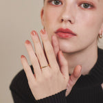 ciite' シーテ リング 【 金属アレルギー対応 】 シンプルビジューリング サージカルステンレス