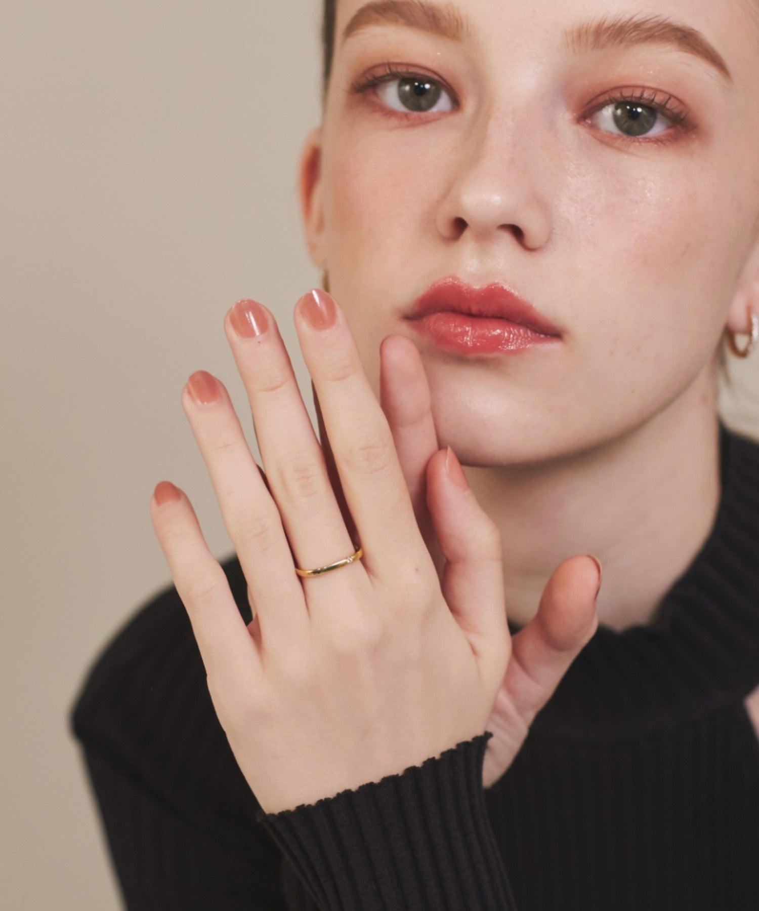 ciite' シーテ リング 【 金属アレルギー対応 】 シンプルビジューリング サージカルステンレス