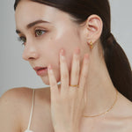 ciite' シーテ リング 【 金属アレルギー対応 】 シンプルビジューリング サージカルステンレス