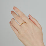 ciite' シーテ リング 【 金属アレルギー対応 】 シンプルビジューリング サージカルステンレス