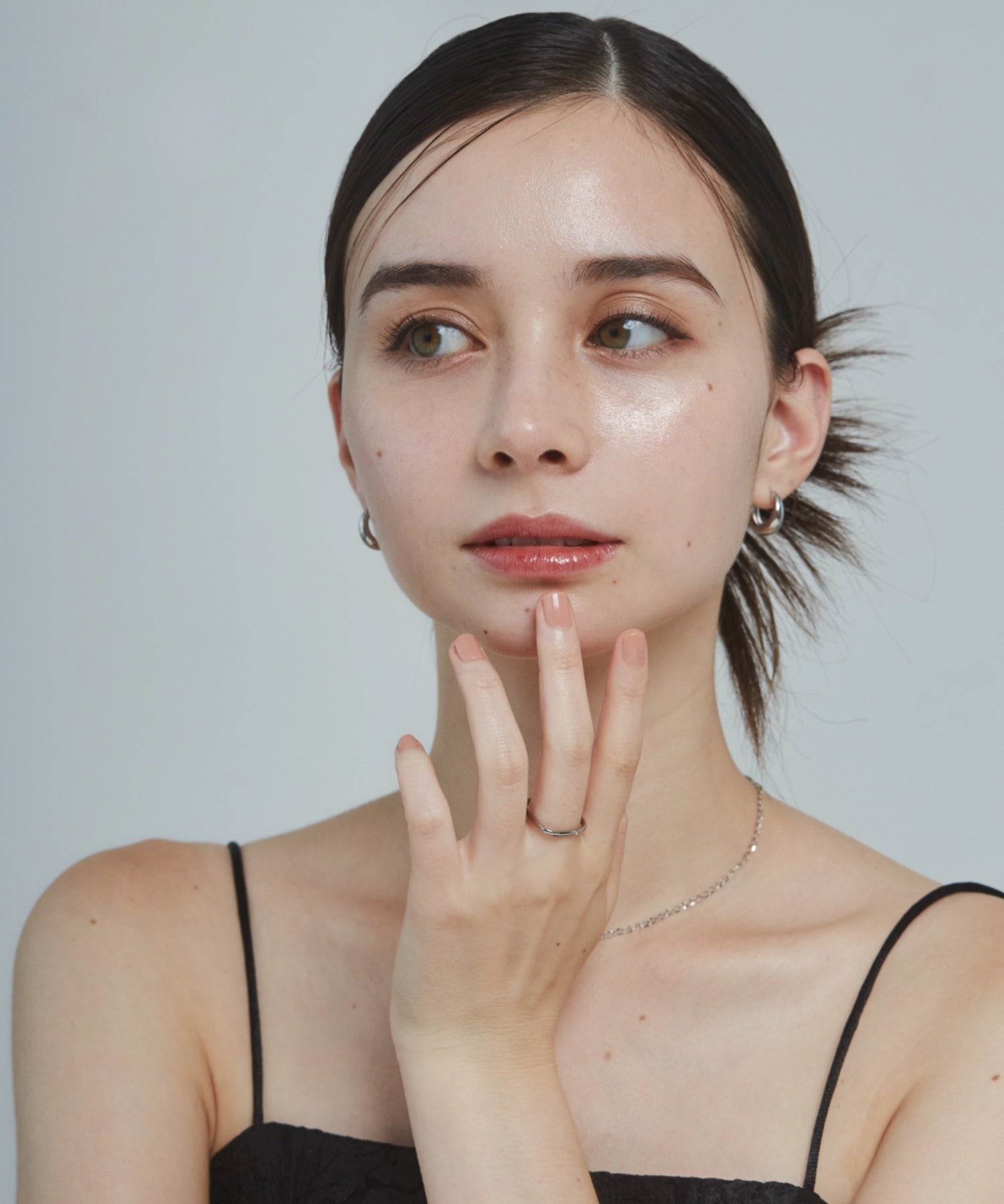 ciite' シーテ リング 【 金属アレルギー対応 】 シンプルビジューリング サージカルステンレス