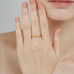 ciite' シーテ リング 【 金属アレルギー対応 】 シンプルビジューリング サージカルステンレス