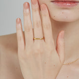 ciite' シーテ リング 【 金属アレルギー対応 】 シンプルビジューリング サージカルステンレス