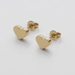 ciite' シーテ ピアス（両耳用） 【 金属アレルギー対応 】 シンプルハートピアス サージカルステンレス (両耳用) ゴールド FREE