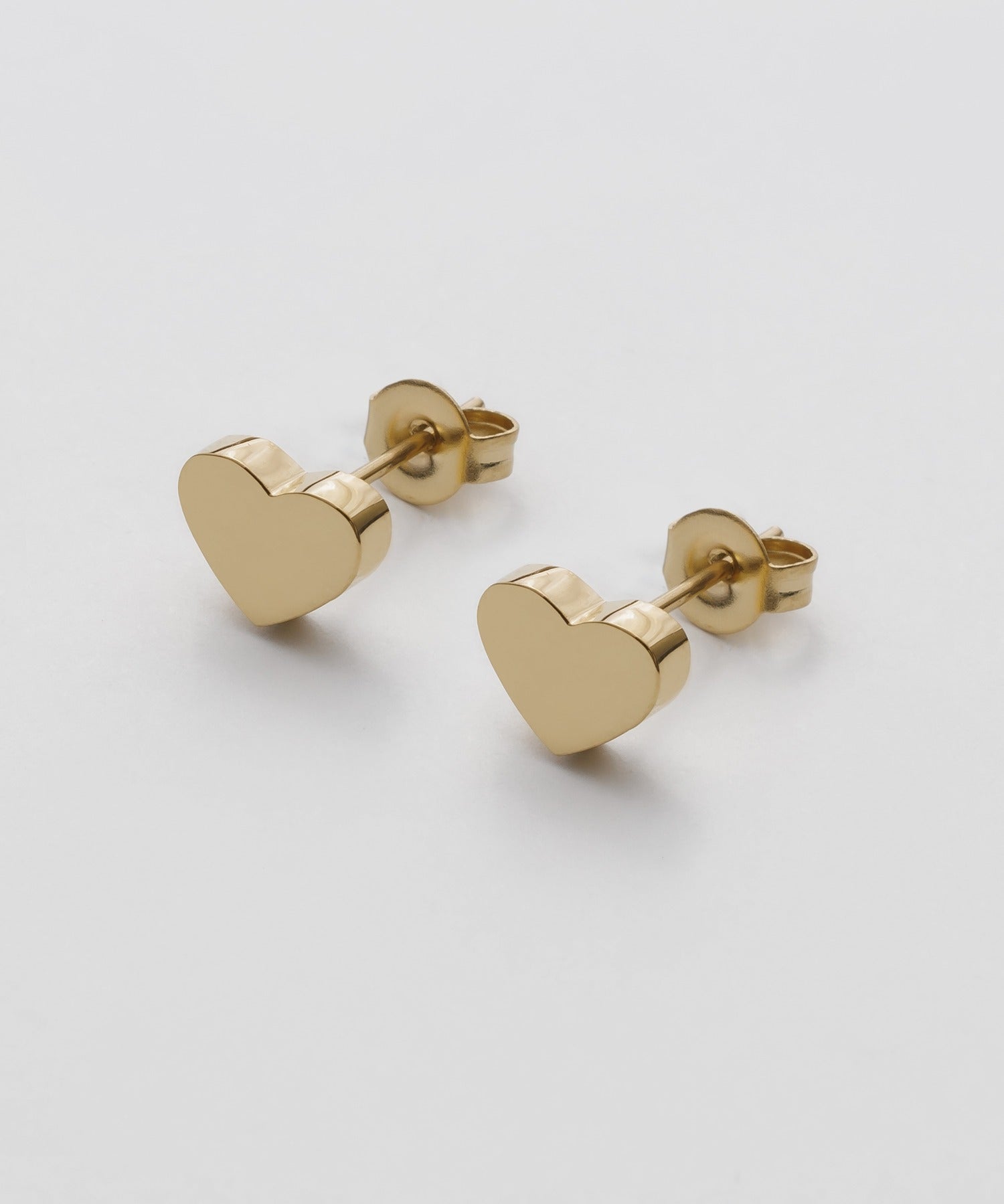 ciite' シーテ ピアス（両耳用） 【 金属アレルギー対応 】 シンプルハートピアス サージカルステンレス (両耳用) ゴールド FREE