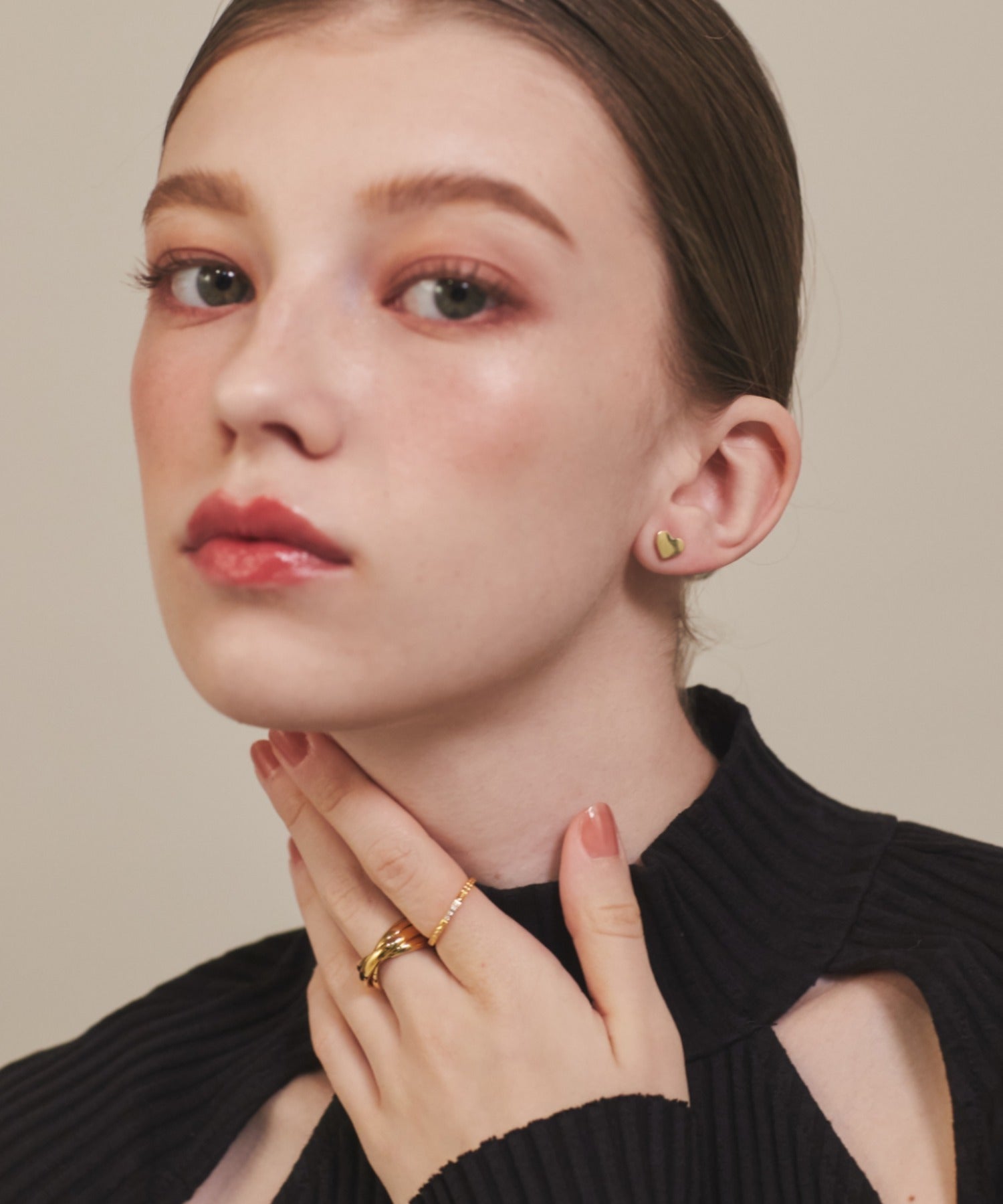 ciite' シーテ ピアス（両耳用） 【 金属アレルギー対応 】 シンプルハートピアス サージカルステンレス (両耳用)