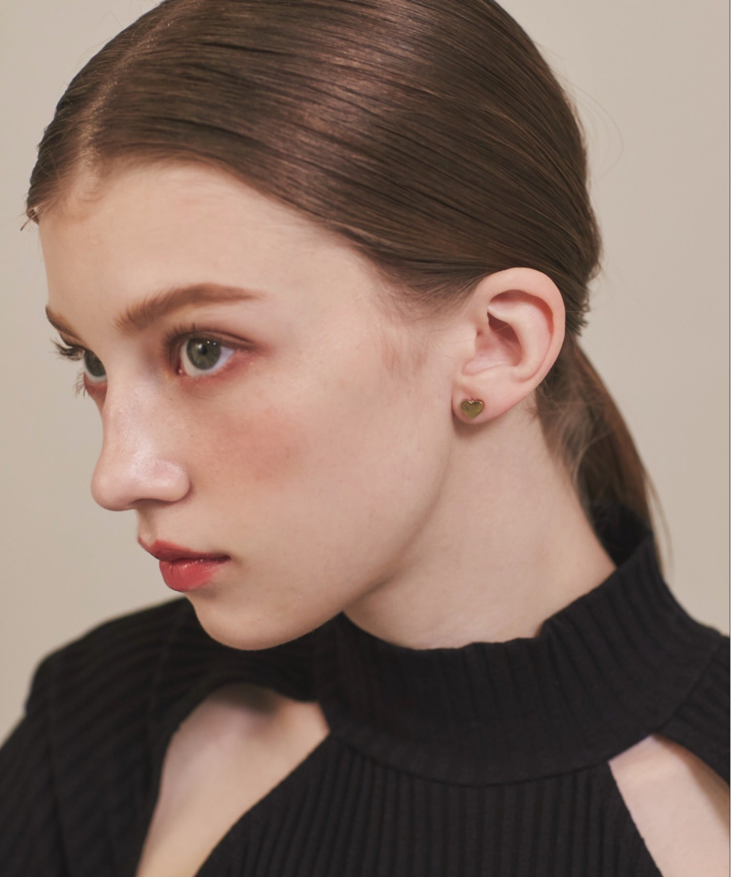 ciite' シーテ ピアス（両耳用） 【 金属アレルギー対応 】 シンプルハートピアス サージカルステンレス (両耳用)