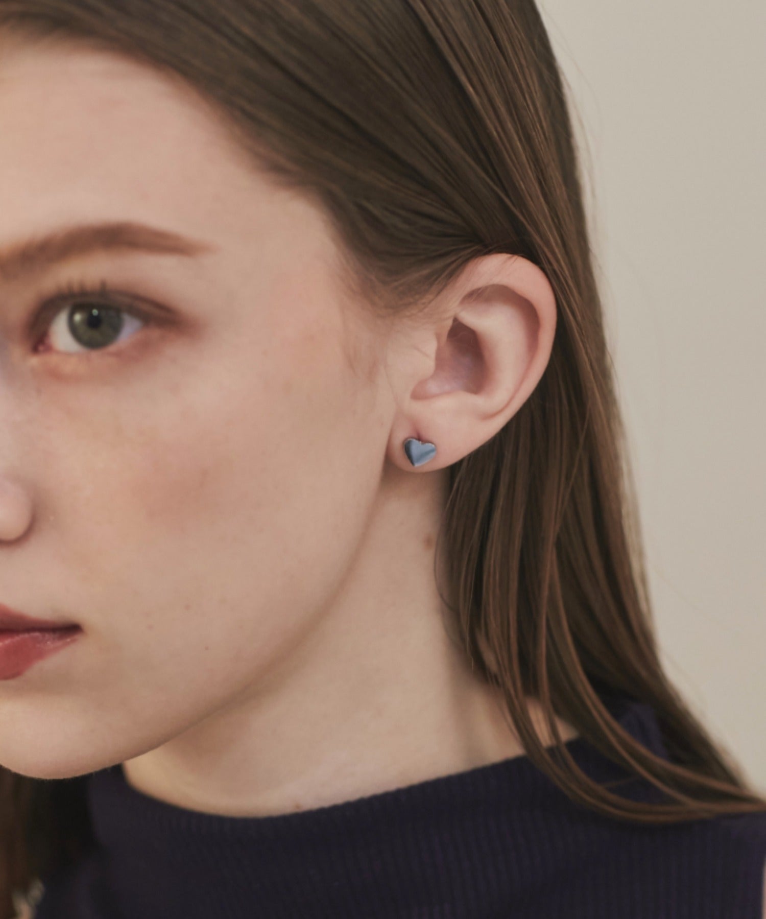 ciite' シーテ ピアス（両耳用） 【 金属アレルギー対応 】 シンプルハートピアス サージカルステンレス (両耳用)