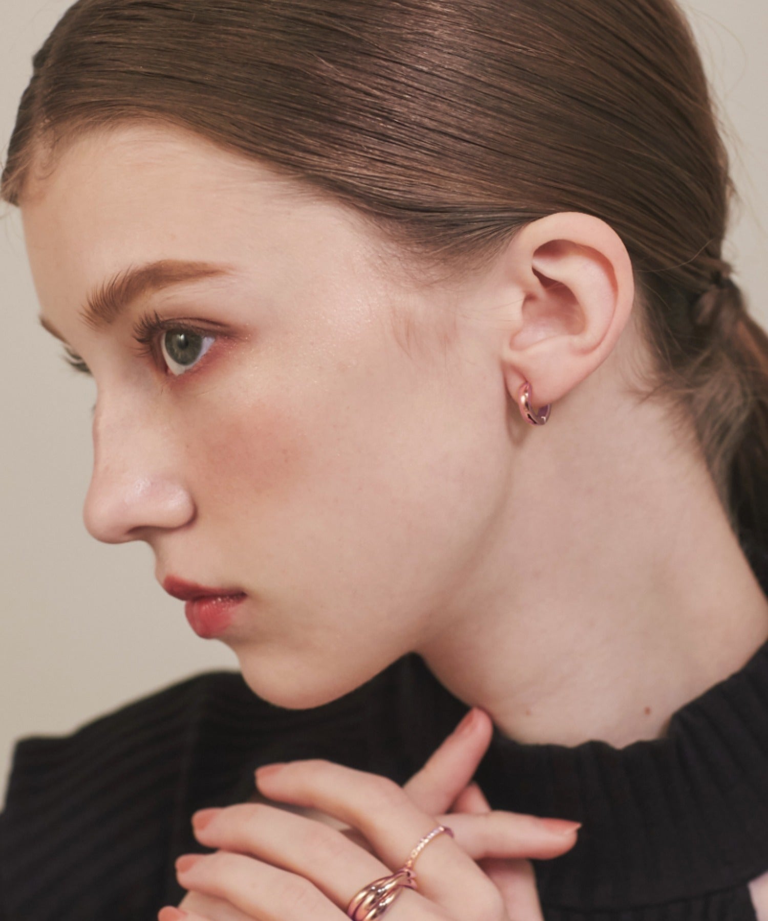 ciite' シーテ ピアス（両耳用） 【 金属アレルギー対応 】 シンプルフープピアス サージカルステンレス (両耳用)