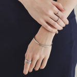 ciite' シーテ ブレスレット 【 金属アレルギー対応 】 シンプルバングル サージカルステンレス シルバー FREE