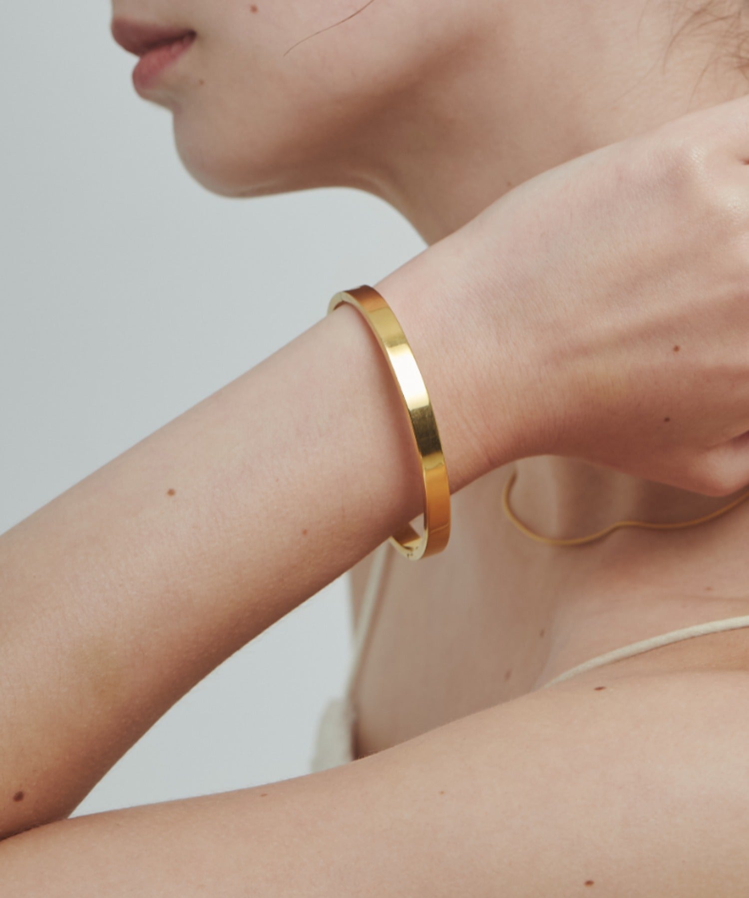 ciite' シーテ ブレスレット 【 金属アレルギー対応 】 シンプルバングル / ブレスレット サージカルステンレス ゴールド FREE