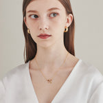 ciite' シーテ ネックレス 【 金属アレルギー対応 】 シンプルリボン ネックレス サージカルステンレス