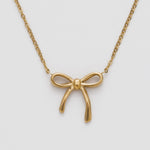 ciite' シーテ ネックレス 【 金属アレルギー対応 】 シンプルリボン ネックレス サージカルステンレス