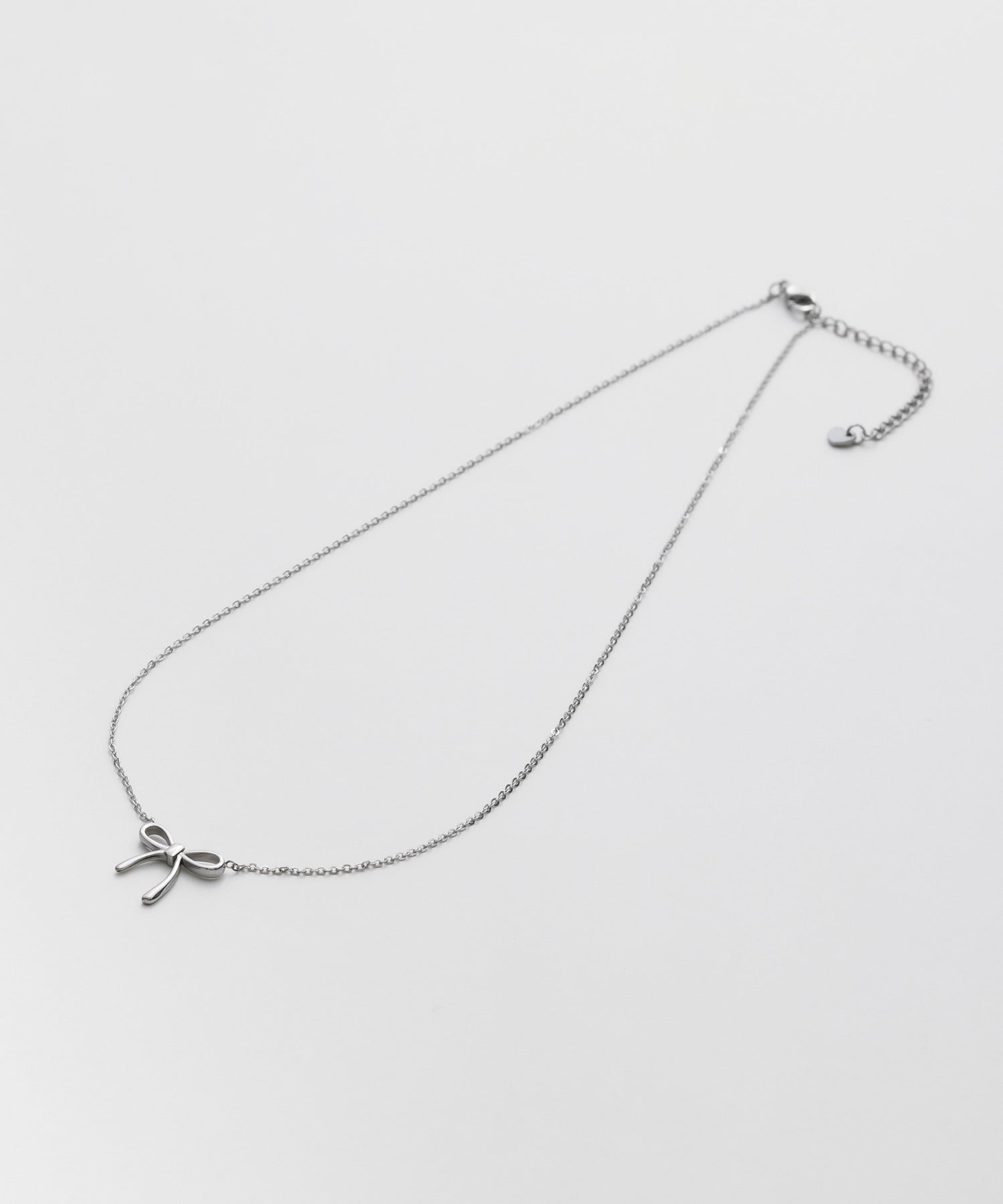 ciite' シーテ ネックレス 【 金属アレルギー対応 】 シンプルリボン ネックレス サージカルステンレス