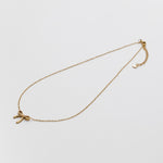 ciite' シーテ ネックレス 【 金属アレルギー対応 】 シンプルリボン ネックレス サージカルステンレス