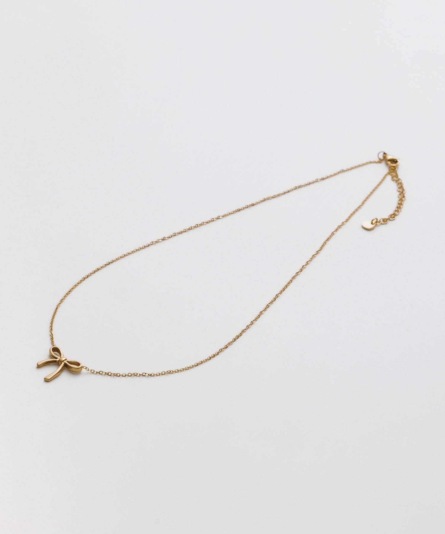 ciite' シーテ ネックレス 【 金属アレルギー対応 】 シンプルリボン ネックレス サージカルステンレス