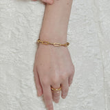 ciite' シーテ ブレスレット 【 金属アレルギー対応 】 シンプルチェーンブレスレット サージカルステンレス ゴールド FREE