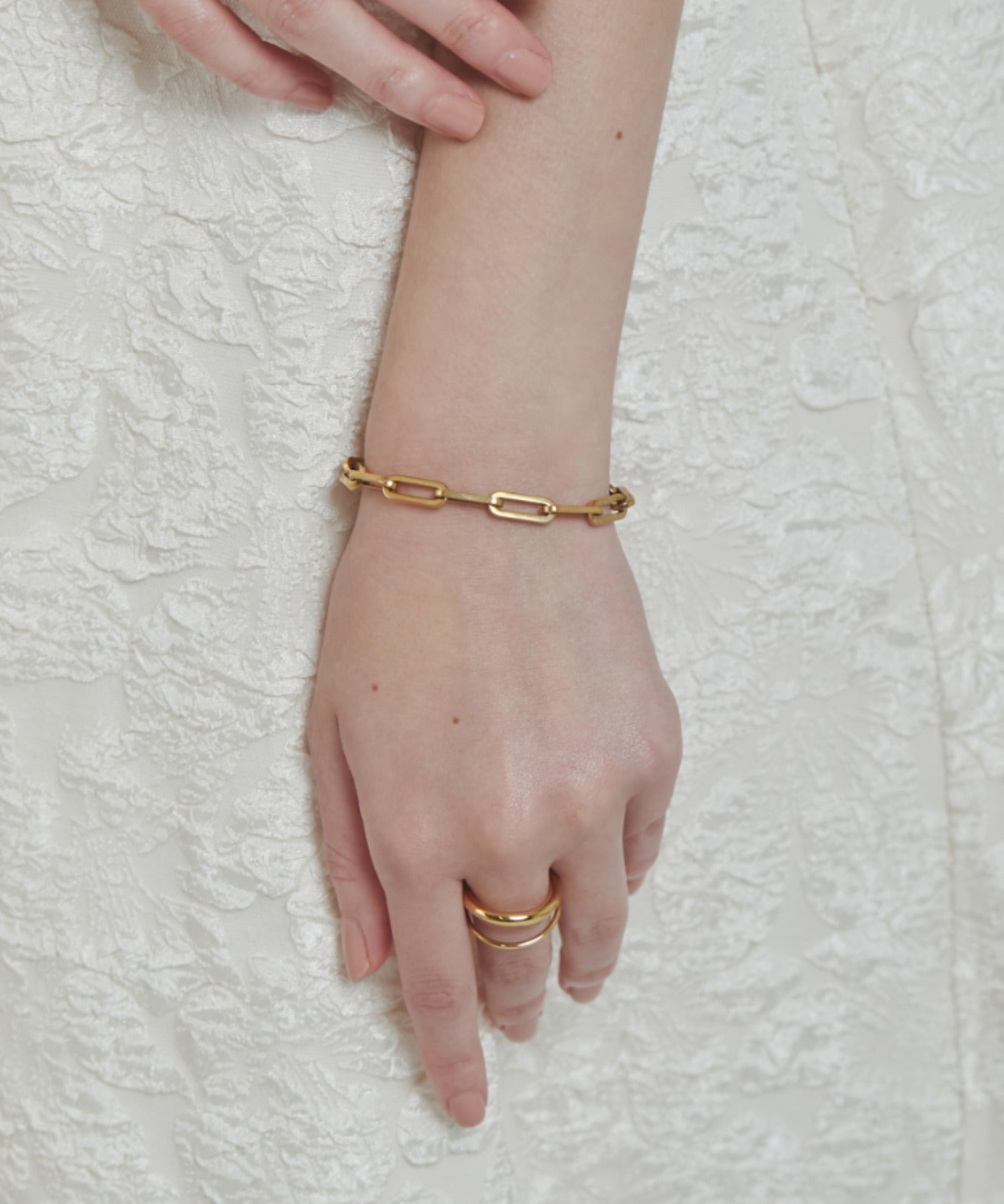 ciite' シーテ ブレスレット 【 金属アレルギー対応 】 シンプルチェーンブレスレット サージカルステンレス ゴールド FREE