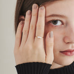 ciite' シーテ リング 【 金属アレルギー対応 】 淡水パールリング サージカルステンレス ゴールド FREE