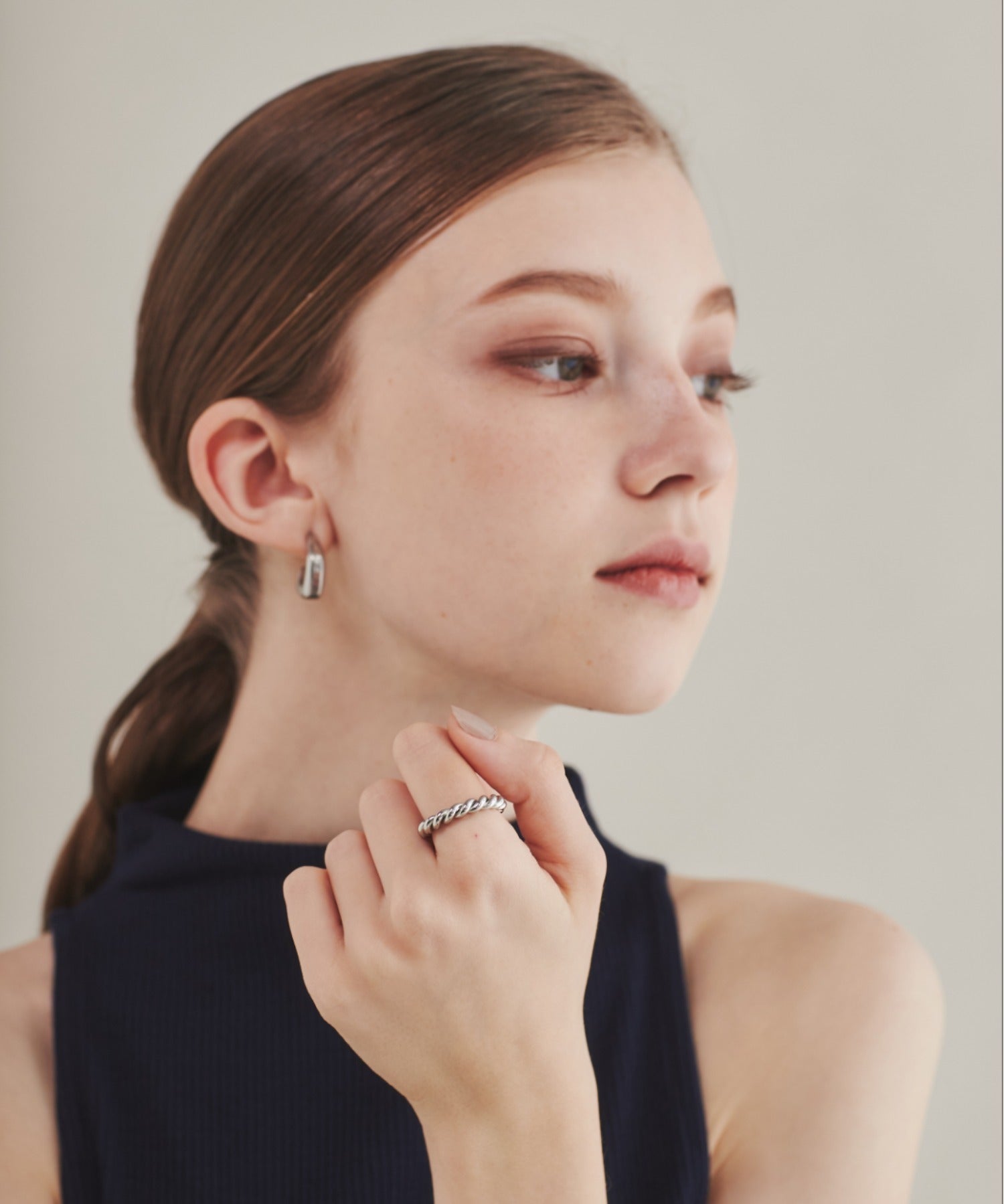 ciite' シーテ リング 【 金属アレルギー対応 】 ツイストリング サージカルステンレス