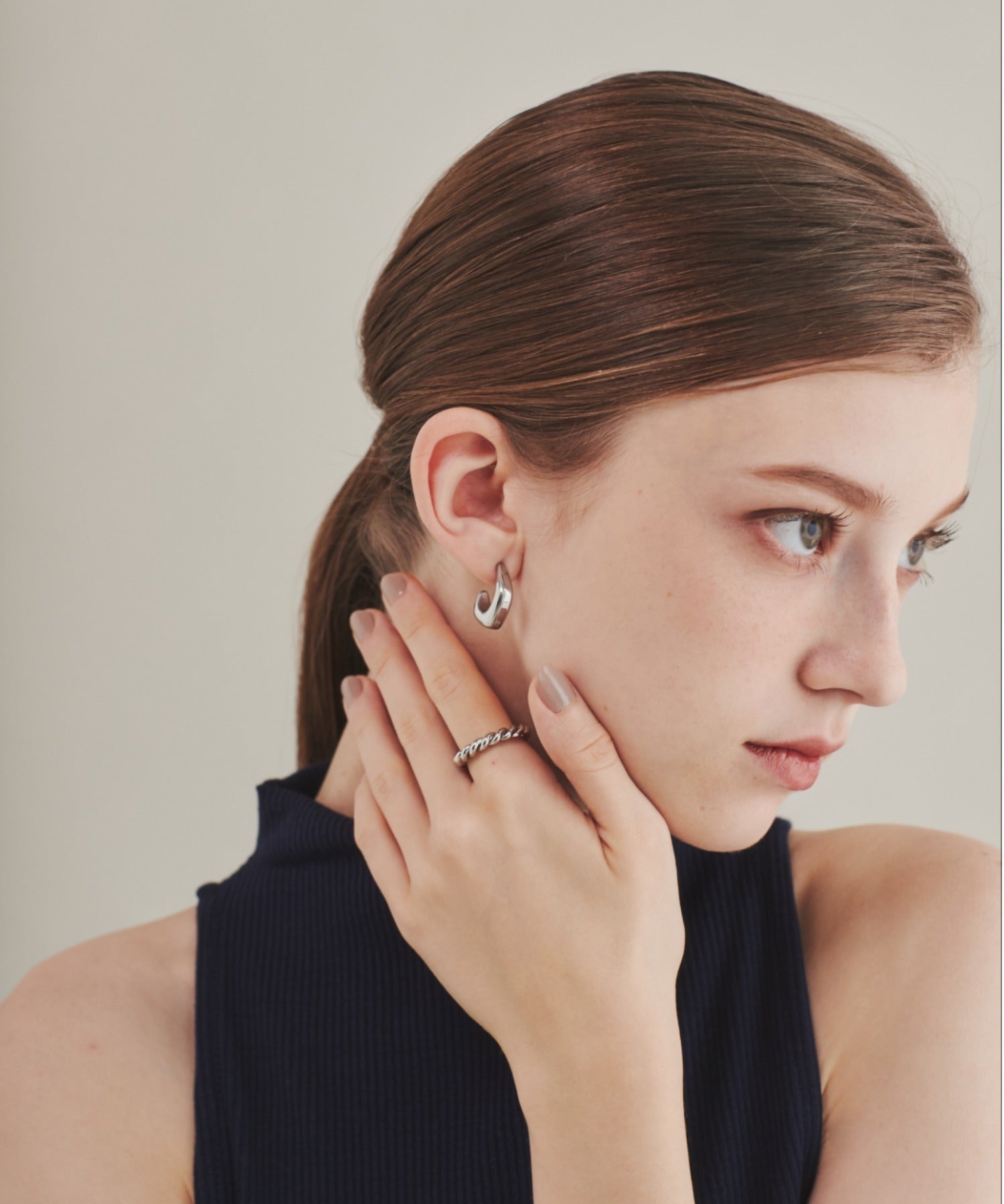 ciite' シーテ リング 【 金属アレルギー対応 】 ツイストリング サージカルステンレス