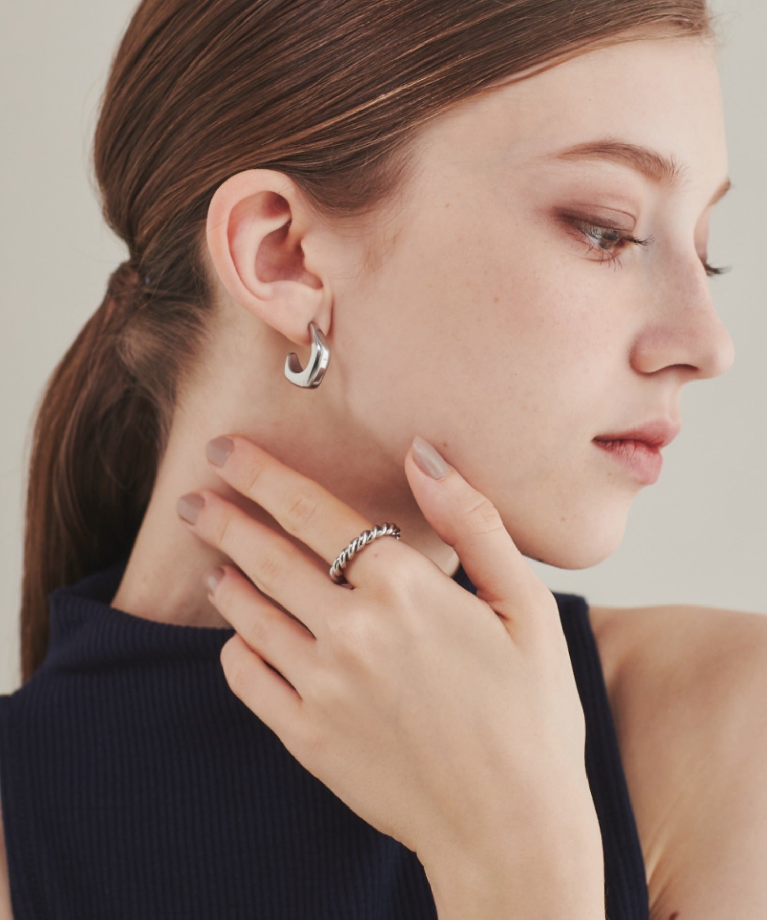 ciite' シーテ リング 【 金属アレルギー対応 】 ツイストリング サージカルステンレス