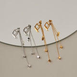 ciite' シーテ ピアス（両耳用） 【 金属アレルギー対応 】 モチーフロングピアス サージカルステンレス (両耳用)