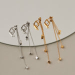 ciite' シーテ ピアス（両耳用） 【 金属アレルギー対応 】 モチーフロングピアス サージカルステンレス (両耳用)