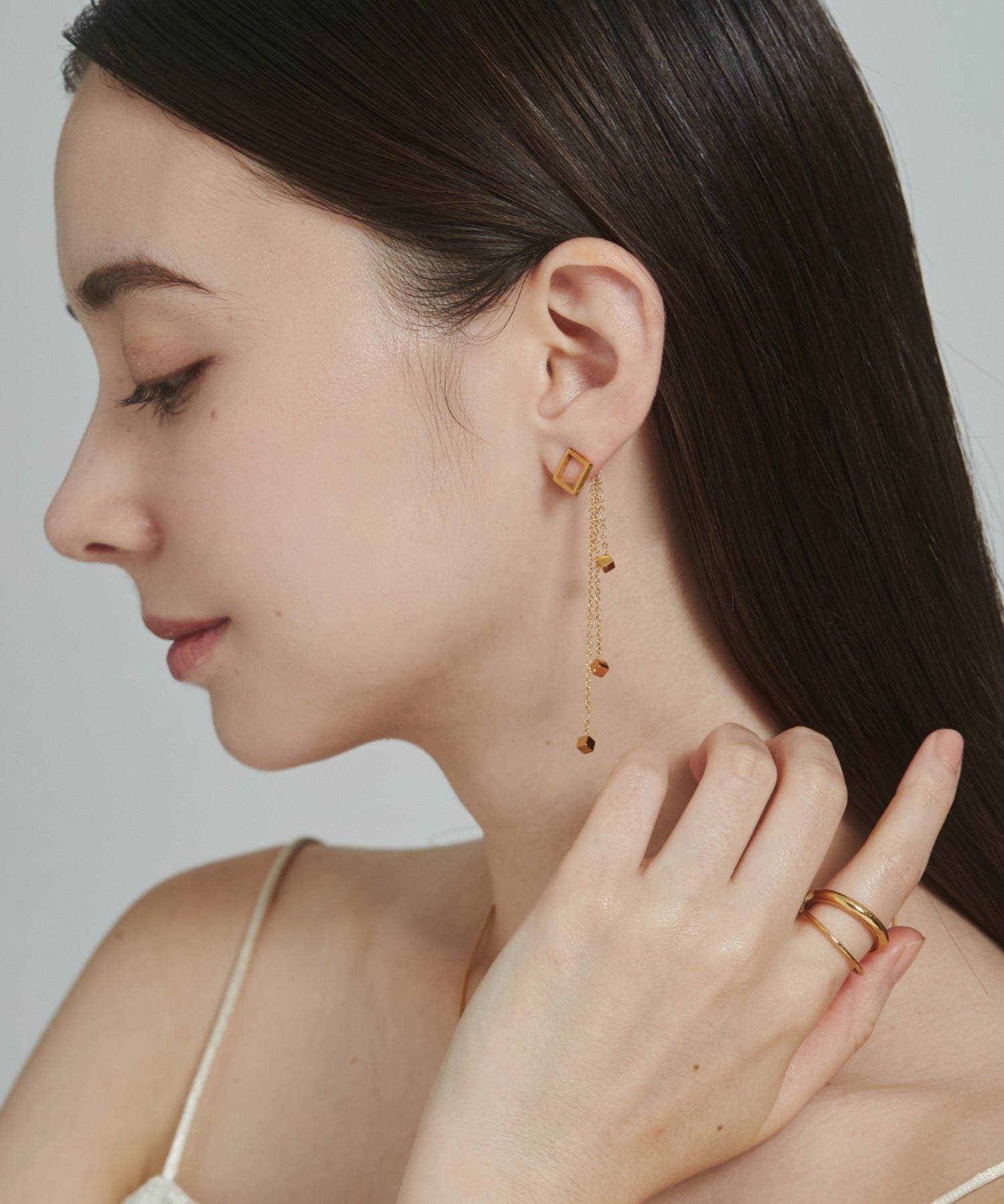 ciite' シーテ ピアス（両耳用） 【 金属アレルギー対応 】 モチーフロングピアス サージカルステンレス (両耳用)