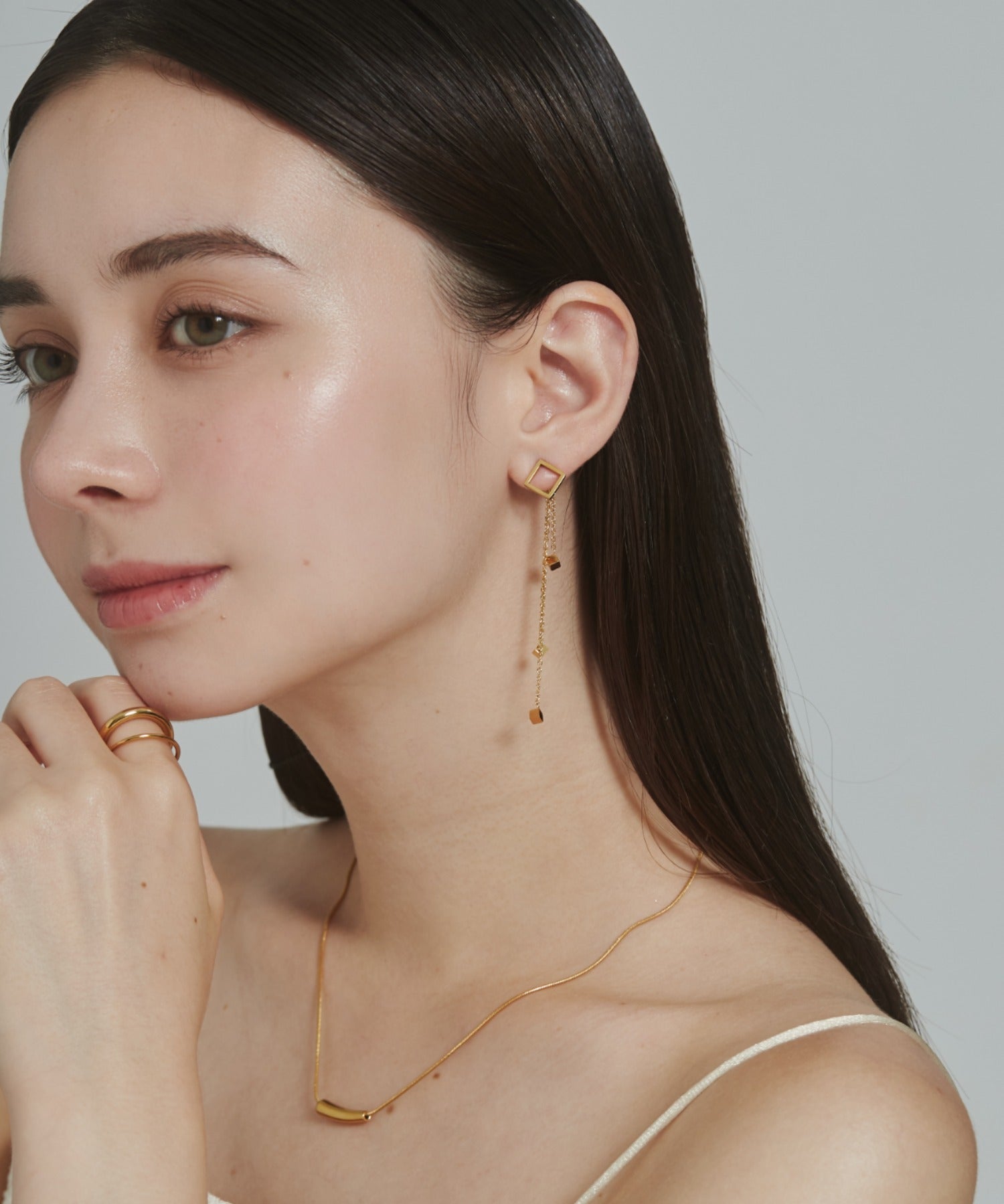 ciite' シーテ ピアス（両耳用） 【 金属アレルギー対応 】 モチーフロングピアス サージカルステンレス (両耳用)