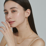 ciite' シーテ ピアス（両耳用） 【 金属アレルギー対応 】 モチーフロングピアス サージカルステンレス (両耳用)