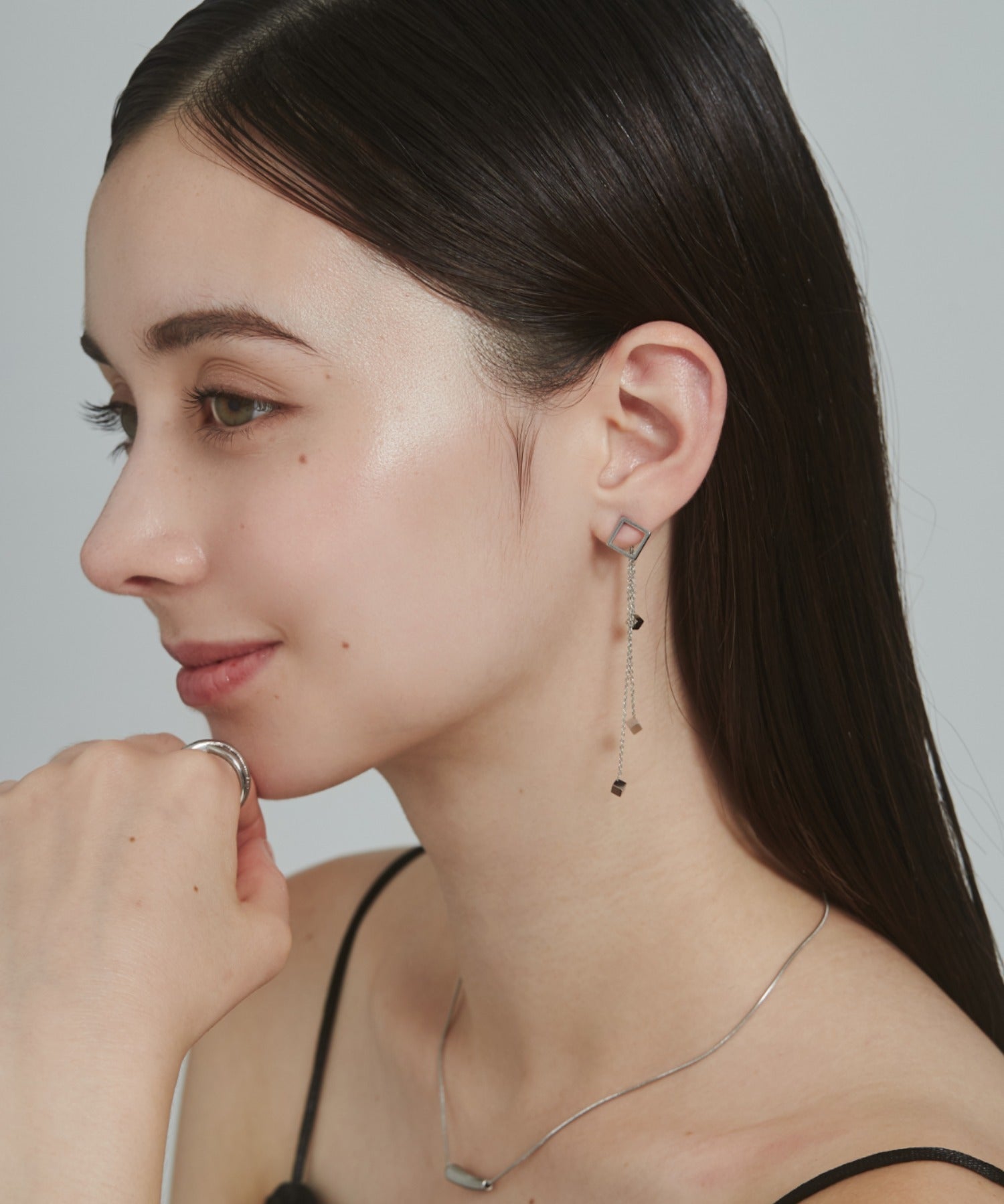 ciite' シーテ ピアス（両耳用） 【 金属アレルギー対応 】 モチーフロングピアス サージカルステンレス (両耳用)