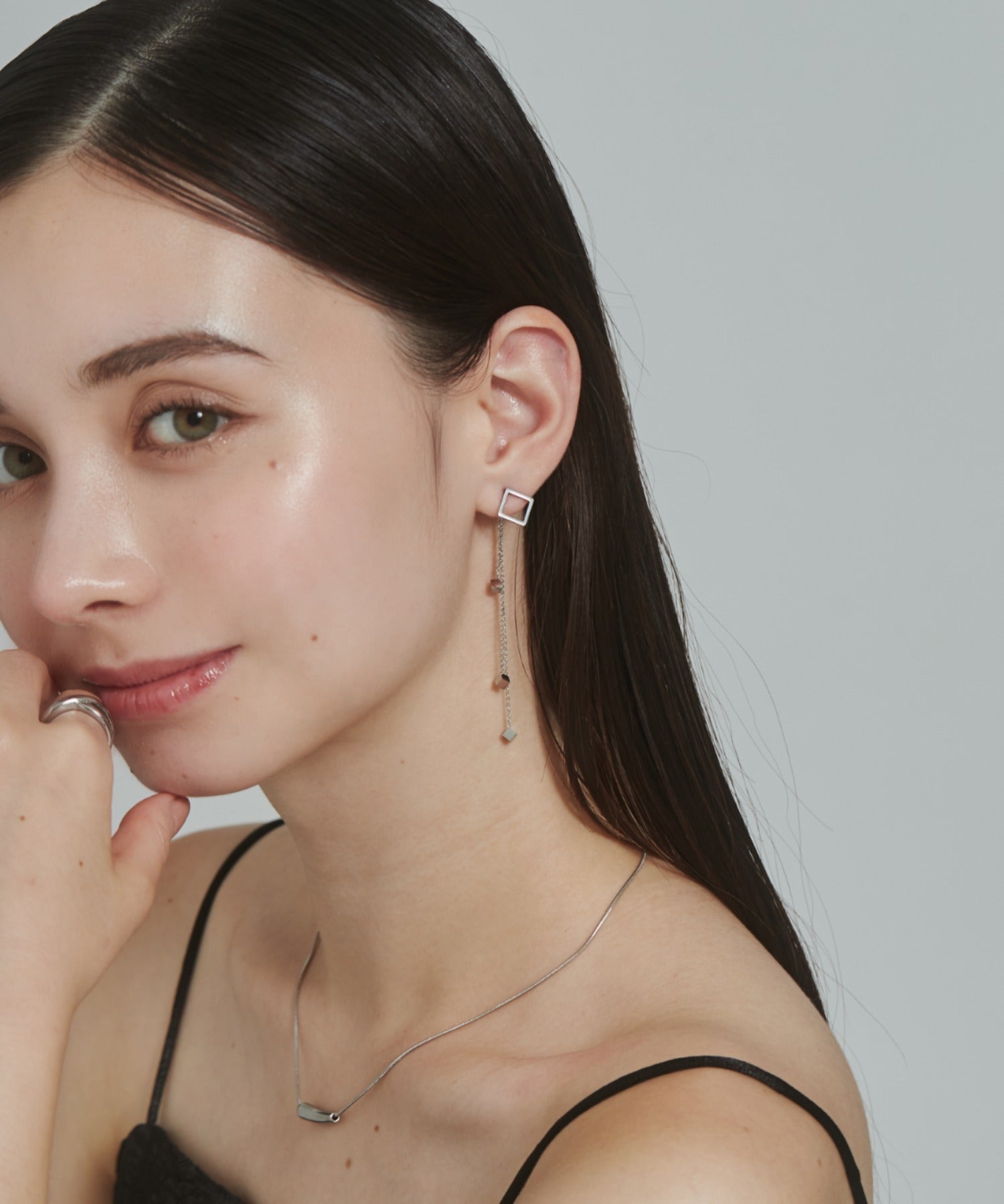 ciite' シーテ ピアス（両耳用） 【 金属アレルギー対応 】 モチーフロングピアス サージカルステンレス (両耳用)