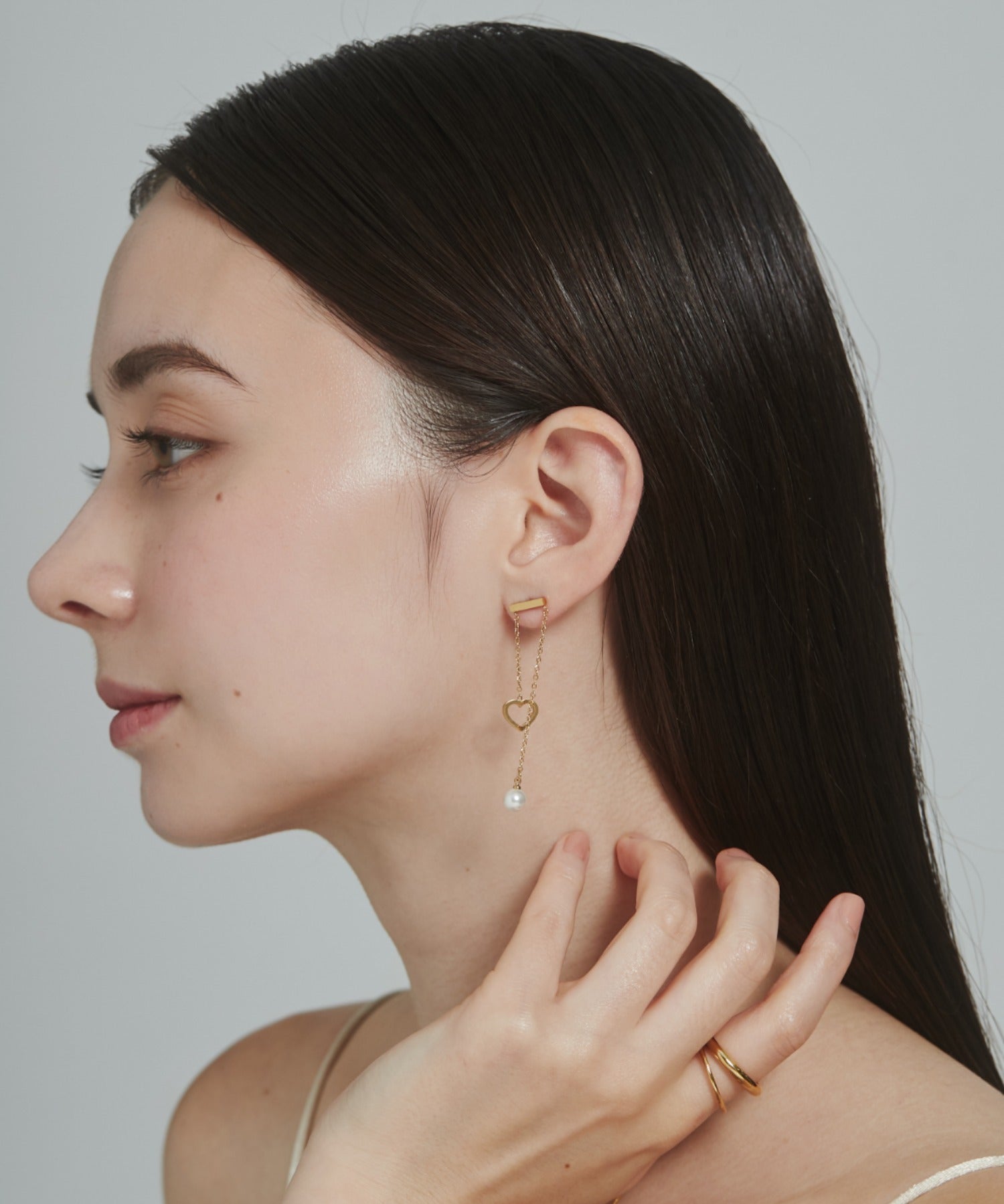 ciite' シーテ ピアス（両耳用） 【 金属アレルギー対応 】 ハートパールピアス サージカルステンレス (両耳用)