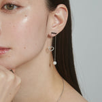 ciite' シーテ ピアス（両耳用） 【 金属アレルギー対応 】 ハートパールピアス サージカルステンレス (両耳用)