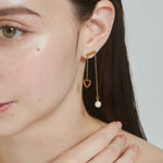 ciite' シーテ ピアス（両耳用） 【 金属アレルギー対応 】 ハートパールピアス サージカルステンレス (両耳用)